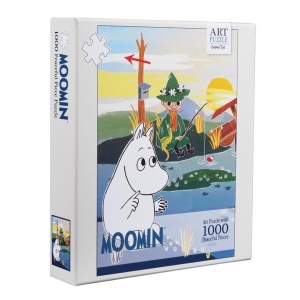 PUZZLE 1000 ARTYSTYCZNE MUMINKI NA MOŚCIE