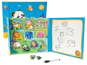 PUZZLE I TABLICA SUCHOŚCIERALNA Z DŁUGOPISEM, ADAR