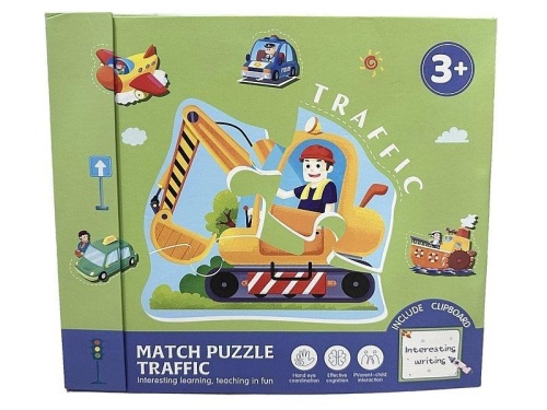 Puzzle i tablica suchościeralna z długopisem, ADAR