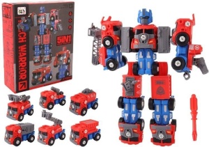 ROBOT 5W1 SKRĘCANY CZERWONY, PRO KIDS