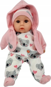 LALKA BOBAS MÓWI I ŚPIEWA 45CM, MARIOTOYS
