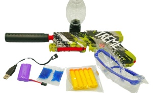 PISTOLET NA KULKI ŻELOWE I STRZAŁKI Z ŁADOWRKĄ