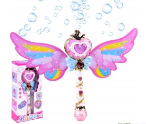 RÓŻDŻKA Z ŚWIATŁEM I BAŃKAMI, PEGAZ TOYS