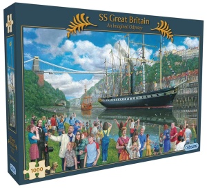 PUZZLE 1000 STATEK SS GREAT BRITAIN, GIBSONS