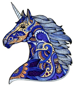 PUZZLE 185 DREWNIANE JEDNOROŻEC, RECENT TOYS