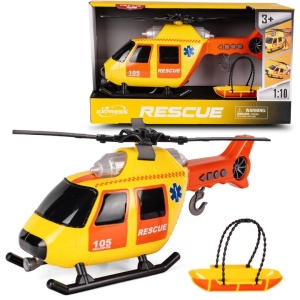 HELIKOPTER RATUNKOWY 37CM ZE ŚWIATŁEM I DŹWIĘKIEM