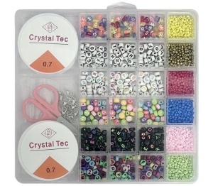 ZESTAW KORALIKÓW DO ROBIENIA BIŻUTERII, MERKPOL