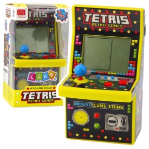 AUTOMAT DO GRY TETRIS MINI RETRO ŻÓŁTY, LEANTOYS