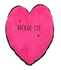 PODUSZKA SERCE - KOCHAM CIĘ 43CM, SUN-DAY