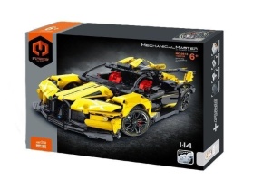 KLOCKI MODEL 1:14 AUTO ŻÓŁTE 1103EL, IMMASTER