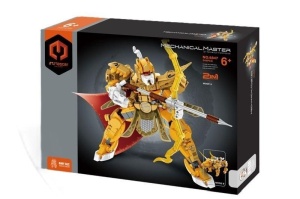 KLOCKI ROBOT TYGRYS ŻÓŁTY 2W1 344EL, IMMASTER