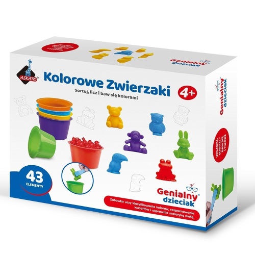 Kolorowe zwierzaki - liczmany, Askato