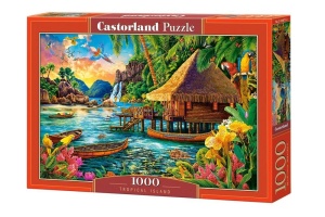 PUZZLE 1000 TROPICAL ISLAND CASTOR, CASTORLAND