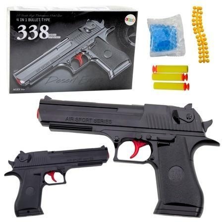 Pistolet + strzałki piankowe + kulki wodne