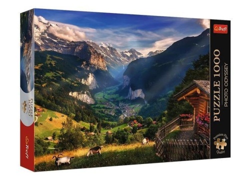 Puzzle 1000 Dolina Lauterbrunnen TREFL, Trefl