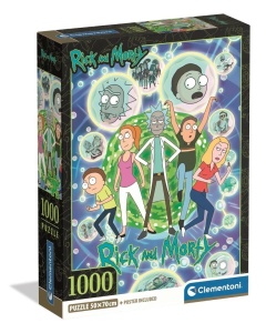 PUZZLE 1000 RICK AND MORTY, CLEMENTONI