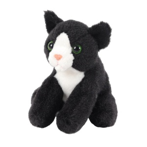 KOT SIEDZĄCY CZARNY 13CM, BEPPE