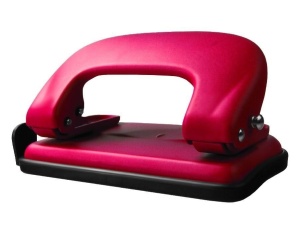 DZIURKACZ METALOWY CZERWONY 10 KARTEK GD008-AC