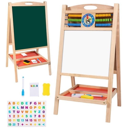 Tablica dwustronna drewniana 70cm, Trifox