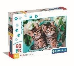PUZZLE 60 SUPER KOLOR LOVELY KITTY TWINS