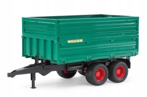 PRZYCZEPA DWUOSIOWA Z PODWYŻSZONYMI BURTAMI