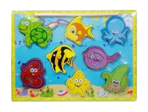 UKŁADANKA DREWNIANA Z WĘDKĄ, SWEDE