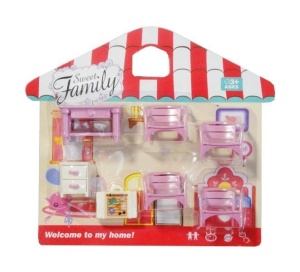 ZESTAW MEBLI DLA LALEK, SWEDE