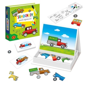 PUZZLE MAGNETYCZNE - SAMOCHODY ALEX, ALEXANDER