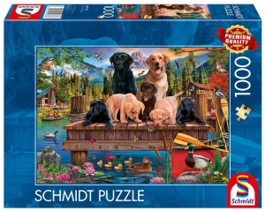 PUZZLE PQ 1000 PSIA RODZINA NAD JEZIOREM G3
