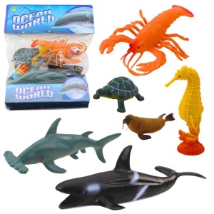 ZWIERZĘTA MORSKIE 6SZT, LEANTOYS