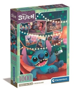 PUZZLE 1000 COMPACT DISNEY STITCH, CLEMENTONI