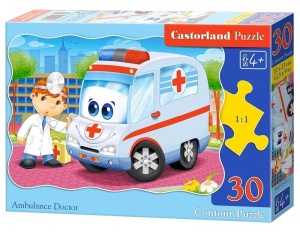 PUZZLE 30 LEKARZ Z POGOTOWIA CASTOR, CASTORLAND