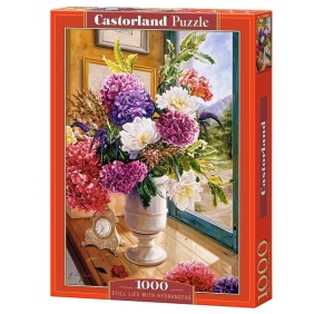 PUZZLE 1000 STILL LIFE WITH HYDRANGEAS CASTOR