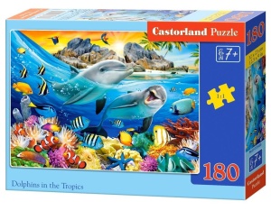 PUZZLE 180 DOLPHINS IN THE TROPICS CASTOR
