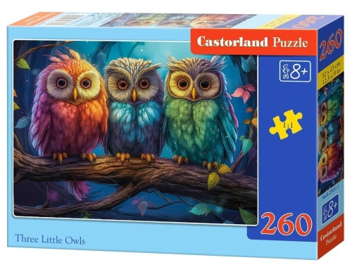 Puzzle 260 Three Little Owls CASTOR, Castorland