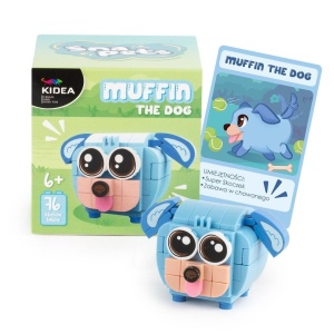 KLOCKI SNAPETS PIES NIEBIESKI KIDEA, DERFORM