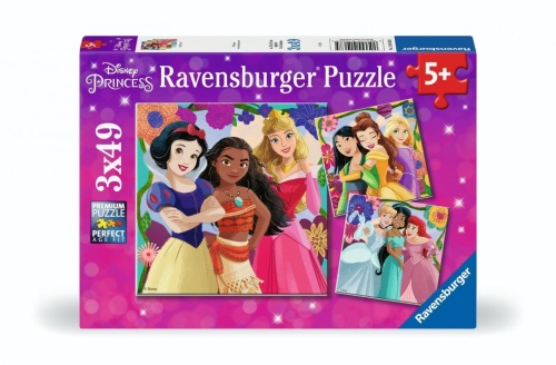 Puzzle 3x49 Disney Princess, Ravensburger