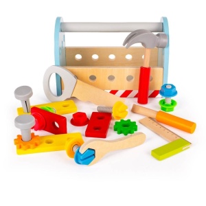 SKRZYNKA Z NARZEDZIAMI DREWNIANA MONTESSORI, LENA