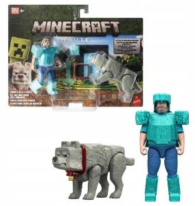 MINECRAFT NAJLEPSZY PRZYJACIEL WILK STEVE, MATTEL