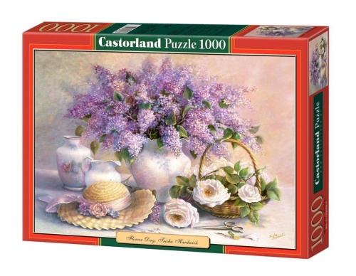 Puzzle 1000 Kwiaty i kapelusz CASTOR, Castorland