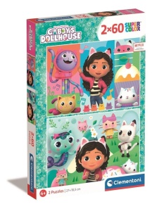 PUZZLE 2X60 SUPER KOLOR GABBY'S DOLLHOUSE