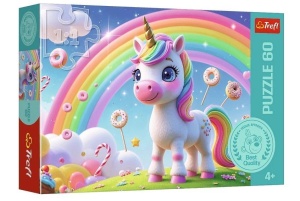PUZZLE 60 CUKIERKOWY ŚWIAT TREFL, TREFL