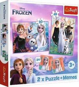 PUZZLE 2W1 + MEMOS KSIĘŻNICZKI W SWOJEJ KRAINIE