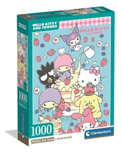 PUZZLE 1000 HELLO KITTY, CLEMENTONI