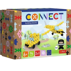 KLOCKI CONNECT - AWIONETKA / SAMOCHÓD S TREFL