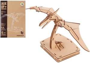 PUZZLE DREWNIANE 3D DINOZAUR PTEROZAUR, PRO KIDS