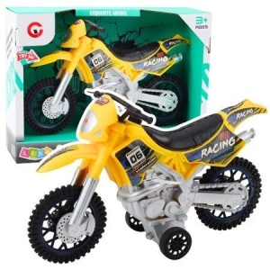 MOTOR CROSSOWY OFF-ROAD ŻÓŁTY, LEANTOYS