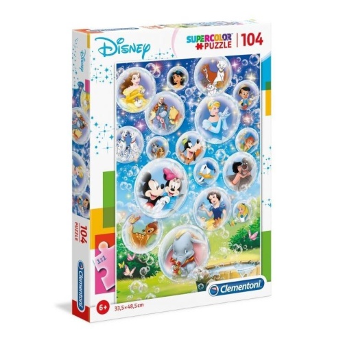 Puzzle 104 Super kolor Disney classic, Clementoni