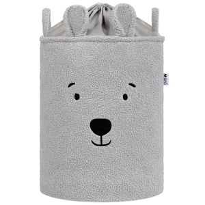 KOSZ NA ZABAWKI MIŚ SZARY XL, SIPO