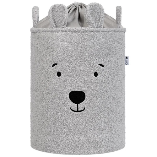 Kosz na zabawki Miś szary XL, Sipo